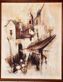 Signiertes ÖL Gemälde Christian Amel 1977 St. Tropez SUPER! in 50672