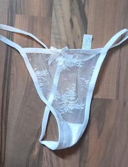 Weißer String Tanga Höschen durchsichtig Gr S * NEU * - Bonn
