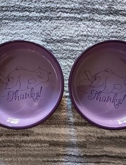2 Keramikfutternäpfe von Trixie (violettfarben) - Garbsen