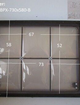 Hobby Wohnwagen Fenster ca 73 x 58 bzw 68 x 53 LANDHAUS Bonoplex BADFENSTER (Lagerware -> Neue Ware mit Lagerspuren) mit Rahmen, Sprossenfenster - Schotten Zentrum