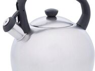 RESTO Kitchenware Wasserkessel Perseus, Flötenkessel 3 l m. wärmespeicherndem Boden im Geschenkkarton, Edelstahl (1-tlg), mit ergonomischem, wärmeableitenden Bakelit-Griff