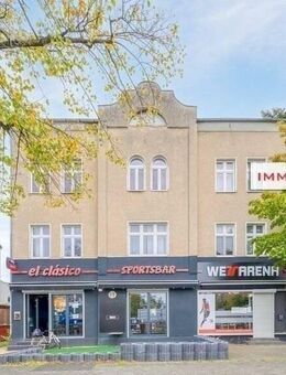 IMMOBERLIN.DE - Schönes Wohn-/Geschäftshaus mit Potential & Remise auf teilbarem Baugrundstück im Lichtenrader Zentrum - Berlin