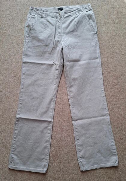 Damen-Hose Lindex beige 97 % Baumwolle Größe 40 - Ratingen