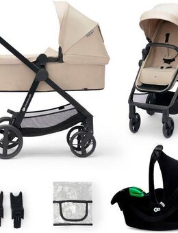 Kinderkraft Kombi-Kinderwagen NEWLY 3IN1 MINK PRO, (Set)