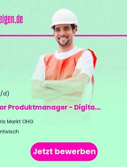 Senior Produktmanager - Digitale Produkte (Mensch) - Bentwisch