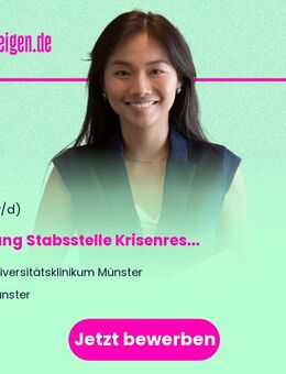 Leitung (gn*) Stabsstelle Krisenresilienz und -management - Münster