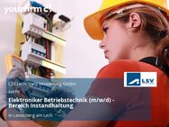 Elektroniker Betriebstechnik (m/w/d) - Bereich Instandhaltung - Landsberg (Lech)