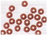 Neu! 120 Perlen Stopperperlen Glasperlen Cormoran Farbe:Rot D:2mm - Kirchheim (Teck) Zentrum