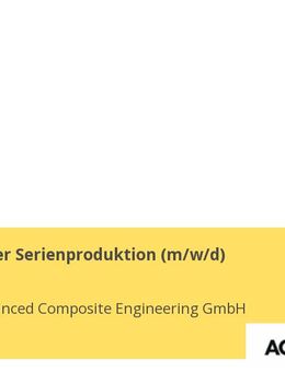Projektleiter Serienproduktion (m/w/d) - Salem (Baden-Württemberg)