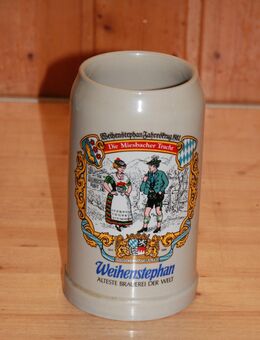Weihenstephan Jahreskrug 1982 Bierkrug Steinzeug Steingut Keramik 1 L neuwertig - Borken
