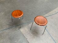 Mid Century Fritz Hansen Dot Stool Hocker Arne Jacobsen Teak 60er - Hamburg Hamburg-Nord