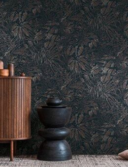 living walls Vliestapete Smart Surfaces Natur-Tapete Mustertapete Floral Natur, strukturiert, leicht glänzend, (1 St), Vliestapete Dschungel für Schlafzimmer Küche Wohnzimmer Natur Design