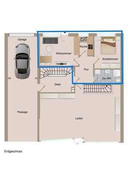 50 m² Wohnung mit Terrasse in Löhne - Löhne