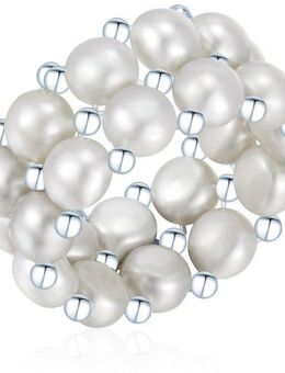 Valero Pearls Perlenring A1424 (1-tlg), aus Süßwasser-Zuchtperlen