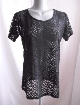 Spitzenshirt elastisch schwarz Gr. M NEU - Saarbrücken