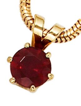 JOBO Kettenanhänger Anhänger mit Granat, 585 Gold