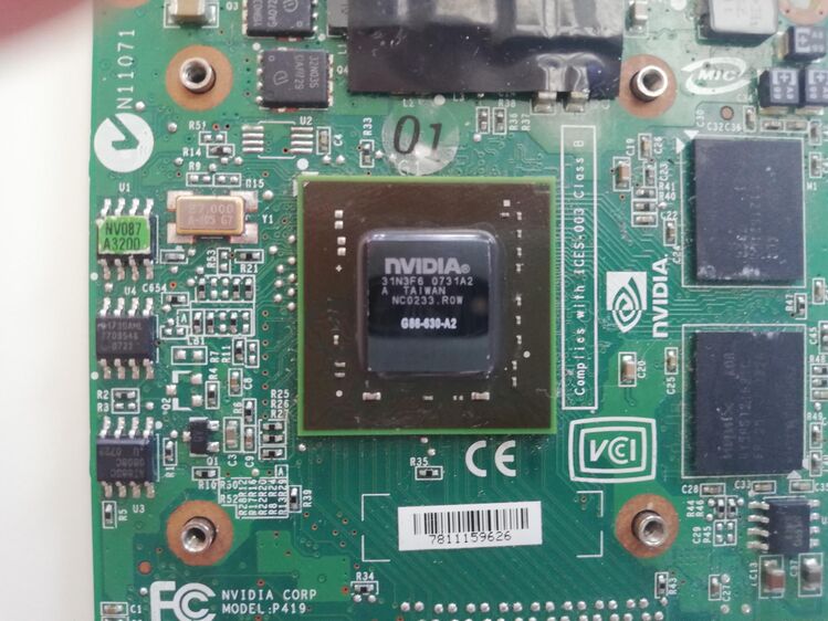 Acer Nvidia GeForce 8400M NoteBook GrafikkarteVG.8MG06.002 #80346 - Bretten