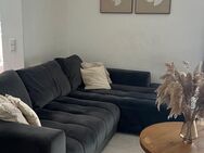 Couch Samt grau - Wuppertal