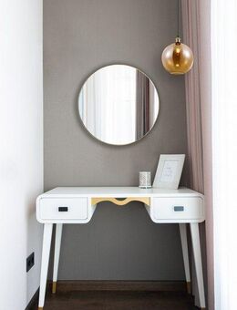 MIRRORS AND MORE Dekospiegel Mila (1-St), Wandspiegel, rund, Ø 50 cm, lackiertes Metall