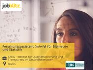 Forschungsassistent (m/w/d) für Biometrie und Statistik - Berlin