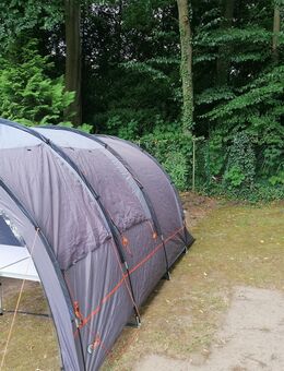 Zelt Kuppelzelt für 4 Personen wasserdicht Familienzelt Camping Theta 4 grau XL - Lohmar