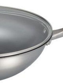 Hanseatic Wok hanseatic, Edelstahl, aus Dreischicht-Material mit Antihaft-Versiegelung, ø 28 cm, Induktion