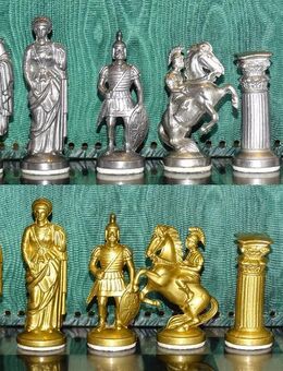Schach Schachspiel Zinn Figuren Römer & Römer RZ ohne Brett - Spraitbach