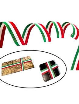 100x1,5cm Italien Fahne Schleife Dekoration Verpackung Streifen Band Schlaufe Deko 5,70* - Villingen-Schwenningen