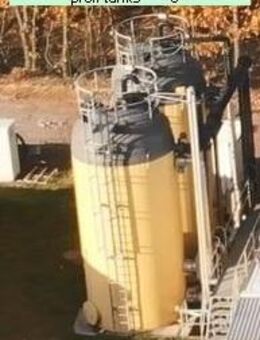 P171 gebrauchter 46.000 Liter GF-UP Tank Kunststofftank Flachbodentank stehender Lagertank mit Gestell + Leiter Wassertank Flüssigfuttertank Molketank - Hillesheim (Landkreis Vulkaneifel)