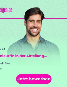Ingenieur*in (m/w/d) in der Abteilung Kataster und Geobasisdaten beim Amt für Liegenschaften, Vermessung und Kataster - Vollzeit / Teilzeit - Köln