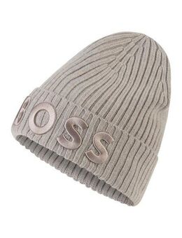 BOSS Beanie Lara_hat mit großem BOSS Schriftzug
