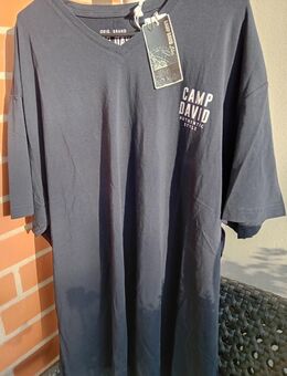 CAMP DAVID T-Shirt V-Neck Gr. 3XL+4XL 19 € VB BLAU LOGO NEUWARE OHZ VS mög - Osterholz-Scharmbeck