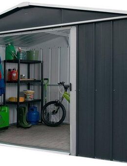 YARDMASTER Gerätehaus Heidelberg 67, BxT: 202x217 cm, (Set), Metall, mit Bodenrahmen