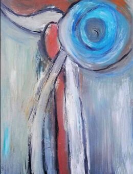 Kunstwerk auf Leinwand 50x70 - Müllheim Zentrum