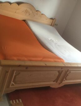 Doppelbett Fichte Landhaus - Rot (See)