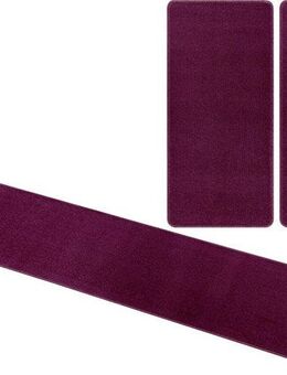 HANSE Home Bettumrandung Shashi, Höhe 8 mm, (3-tlg), Kurzflor, Unifarben, Teppich, Bettläufer, Bettvorleger, Teppichläufer