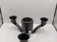 Kerzenständer 3-armig Metall Farbe schwarz zeitloses Design - Essen
