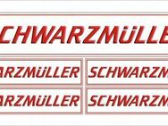 SCHWARZMÜLLER AUFKLEBER-SET Trailer ANHÄNGER TIR MAN IVECO DAF Actros MAN Mercedes - Wuppertal