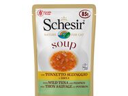 Sparpaket Schesir Cat Soup 12 x 85 g - Wilder Thunfisch & Kürbis