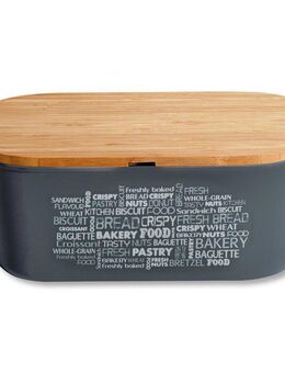 KESPER® Brotkasten Brotbox, Bambus, Kunststoff, (1-tlg), Deckel als Schneidebrett verwendbar