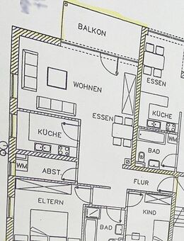 Helle 2-Zimmer-Wohnung mit großem Balkon, Tiefgarage und Abstellraum - Chemnitz