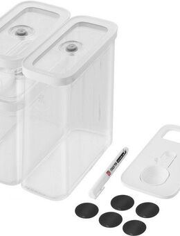 Zwilling Vakuumbehälter CUBE Set M, Kunststoff, (Set, 5-tlg), modulare, stapelbare Aufbewahrungsboxen