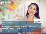 Pädagogische Fachkraft im Elementarbereich (m/w/d) Vollzeit / Teilzeit - Hamburg