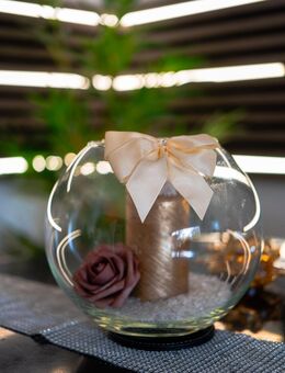 Deko Kerze im Kugelglas_Dekoration Handmade - Villingen-Schwenningen