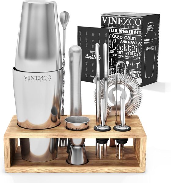 Vinenco Cocktail Shaker Set mit Ständer lang - Birkenfeld (Baden-Württemberg)