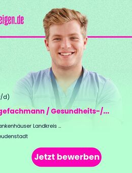 Pflegefachmann / Gesundheits-/Krankenpfleger (m/w/d) Psychiatrie - Freudenstadt