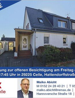 Charmante Doppelhaushälfte mit Wintergarten, Garten und viel Potenzial in ruhiger Lage! (MA-1020-96) - Celle