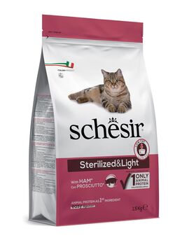 Schesir Sterilized & Light mit Schinken - 1,5 kg