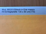 Esstisch oval massives Holz - Linkenheim-Hochstetten