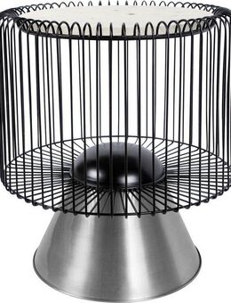 Kayoom Beistelltisch Malibu 125, Runde Platte aus original Marmor, pflegeleicht (1-St), ø-Marmorplatte: ca. 40 cm, angesagtes Metalldesign, pflegeleicht